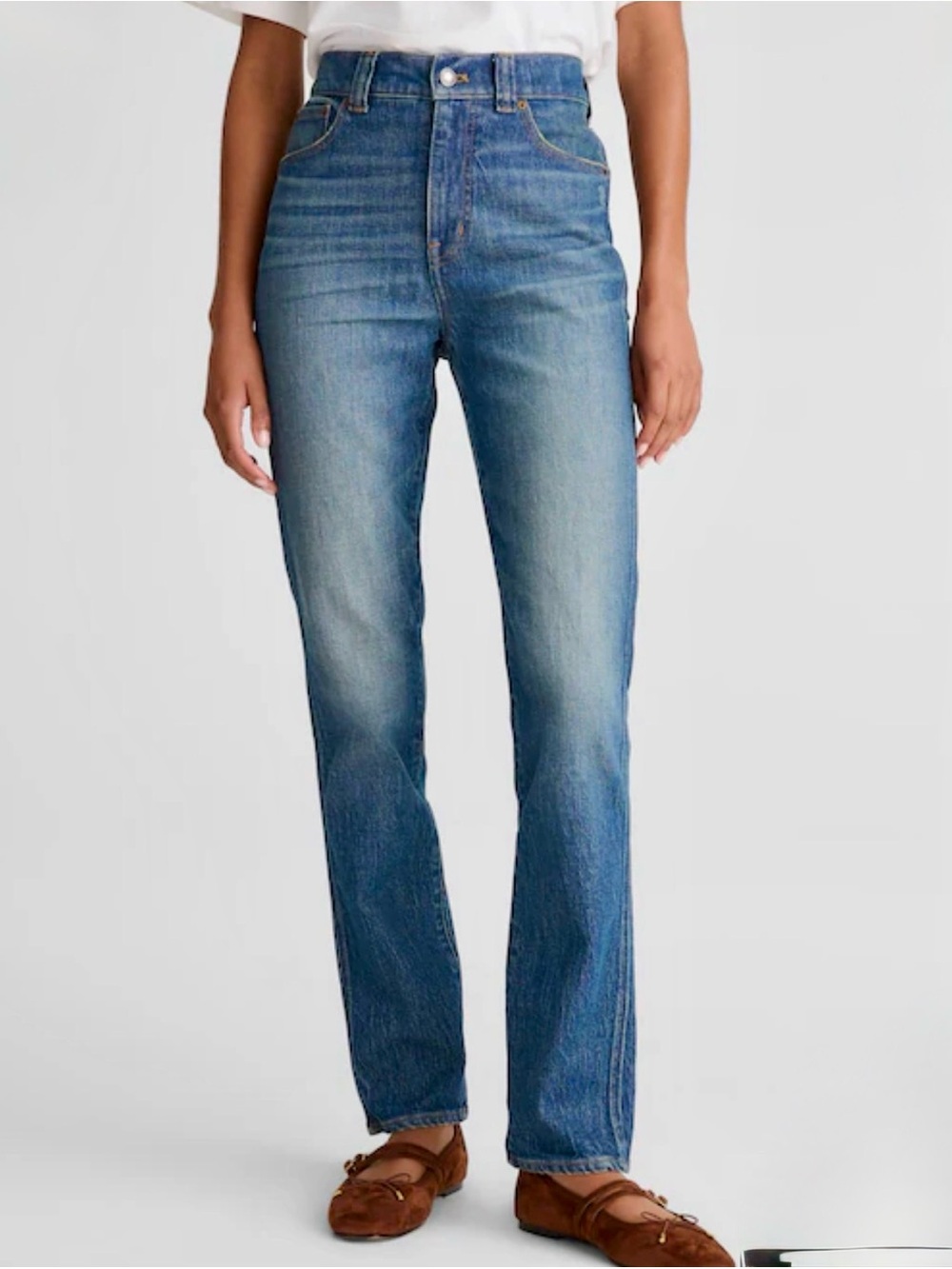 Madewell The Mid Rise Perfect Vintage Straight Leg Jeans 23